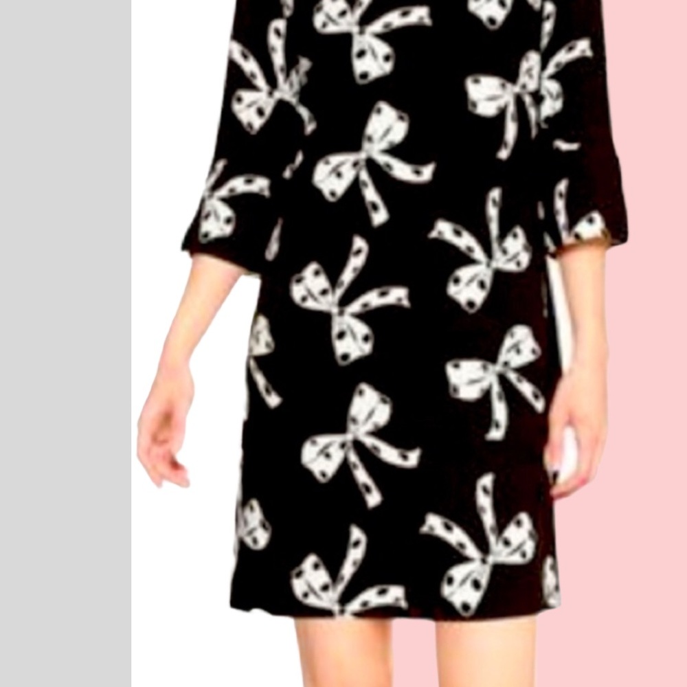Banana Republic White and Black Petite Dress